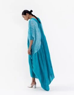 Nami Sleeve Dress In Blue -Charmers Shop cg14b1b