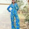 Cobalt Lime Cleo Wide-Leg Jumpsuit -Charmers Shop cleoq1