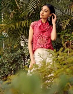 Bandhani Long And Short Top -Charmers Shop ct569sf4