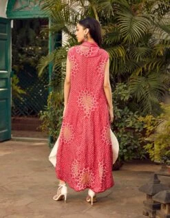 Bandhani Long And Short Top -Charmers Shop ct569sfb