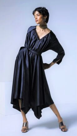 Black Cowl Jumpsuit