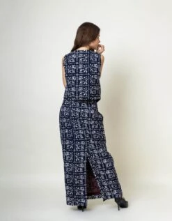 Black Francis Batik Waist Coat -Charmers Shop dl24jk006b