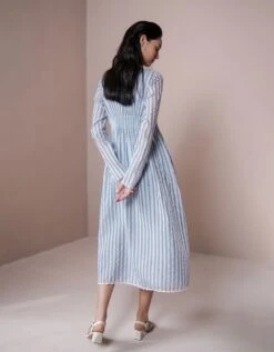 Hand Smocked Striped Dress -Charmers Shop dr2223b 1