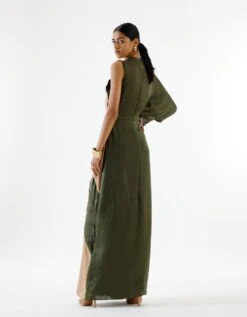 Echo River Green Gold Dress -Charmers Shop echo04b