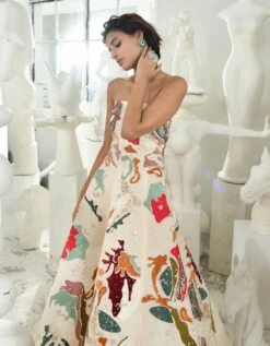 Esana Gown In Ivory -Charmers Shop esanaivoryb