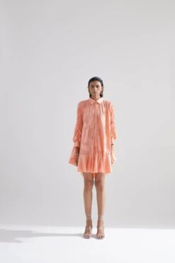 Pink Echo Camellias Flower Dress