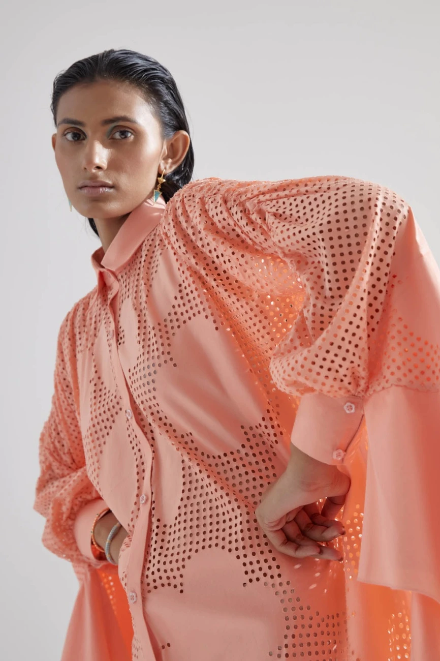 Pink Echo Camellias Flower Dress 5 Pink Echo Camellias Flower Dress - Image 3