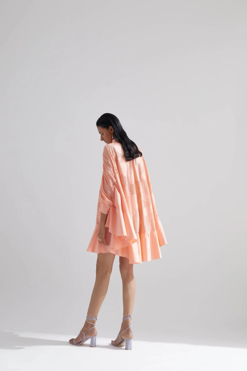 Pink Echo Camellias Flower Dress 7 Pink Echo Camellias Flower Dress - Image 5