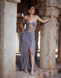 Grey Lucia Gown