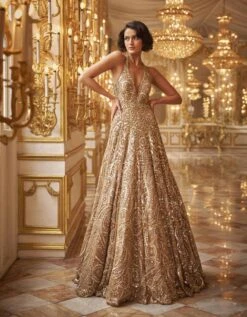 Gold Sequin Gown