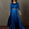 Blue Rupsi Embroidered Gown -Charmers Shop gwnsst0202q599813cblue1