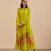 Marigold Embroidered Gather Dress -Charmers Shop hfcrm0181