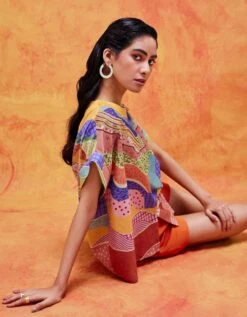 Purple Mustard Iris Embellished Easy Top -Charmers Shop irise3