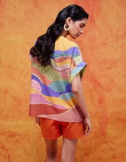 Purple Mustard Iris Embellished Easy Top -Charmers Shop iriseb