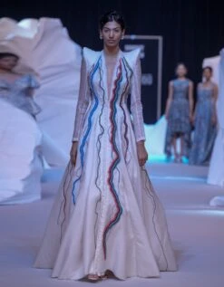 Ivory Floor Length Gown