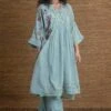 Blue Paakhi Yoke Dress -Charmers Shop j2202a1
