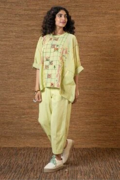 Green Paakhi Kimono Top -Charmers Shop j2220b2