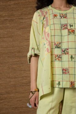 Green Paakhi Kimono Top -Charmers Shop j2220b3