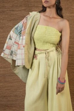 Green Paakhi Tube Top -Charmers Shop j2221b2