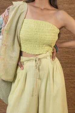 Green Paakhi Tube Top -Charmers Shop j2221bb