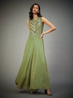 Band Collar Sleeeless Jumpsuit