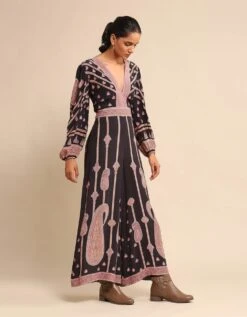 Black Printed Crepe Jumpsuit 9 Black Printed Crepe Jumpsuit -Charmers Shop jmpvro02n32869843 black3