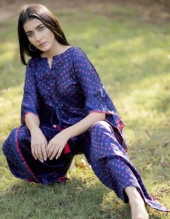 Jumpsuit In Indigo Blue -Charmers Shop jump3b