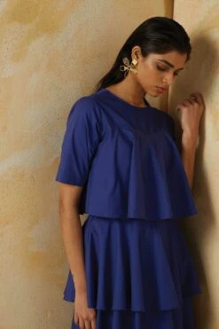 Blue Melissa Dress -Charmers Shop kanap22s144