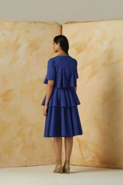 Blue Melissa Dress -Charmers Shop kanap22s14b