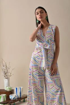 Nova Multi Print Jumpsuit -Charmers Shop kanap23s144
