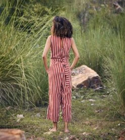 Red And Off-white A Little Love Jumpsuit -Charmers Shop kw700b