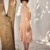 Peach Cozy Shade Dress -Charmers Shop kw7331