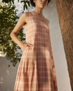 Peach Cozy Shade Dress 10 Peach Cozy Shade Dress -Charmers Shop kw7334