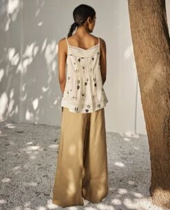 Khaki Antique Hope Trousers -Charmers Shop kw738b