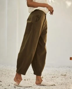 Olive Green Olive Dreams Trouser -Charmers Shop kw7674