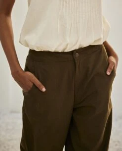 Olive Green Olive Dreams Trouser -Charmers Shop kw7675