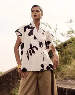 Khaki Serina Trouser -Charmers Shop kw8783