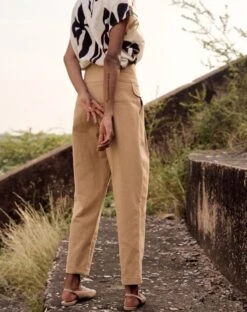 Beige Remi Trouser -Charmers Shop kw8804