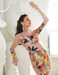 Lavanya Gown In Ash Rose -Charmers Shop lavanyaashroseb