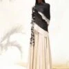 Black And Off-White Leopard Contemporary Gowns -Charmers Shop leopard181