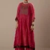Fuchsia Pink Aagaaz Yoke Dress -Charmers Shop lz2201a1