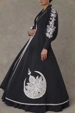Black Chand Gown Set -Charmers Shop msb231085