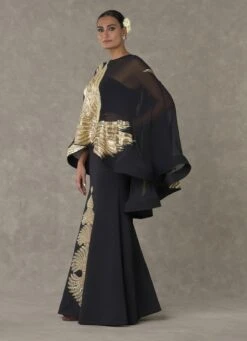 Black SonChidiya Cape Set -Charmers Shop msb231103