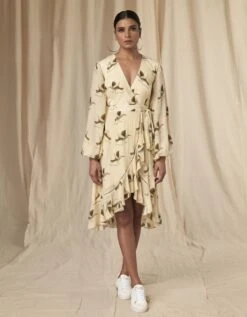 Mid- Length Wrap Dress