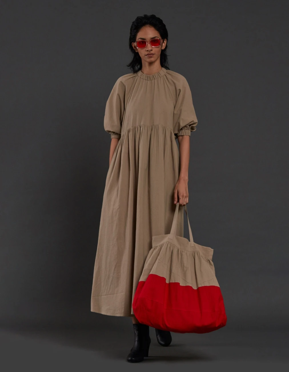 Beige Raglan Dress 3 Beige Raglan Dress