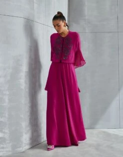 Mulberry Luna Frill Sleeve Jumpsuit