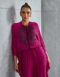 Mulberry Luna Frill Sleeve Jumpsuit -Charmers Shop njjp 1043