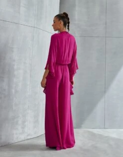 Mulberry Luna Frill Sleeve Jumpsuit -Charmers Shop njjp 104b