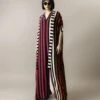 Magenta Stripes Print On Crepe Kaftan Jumpsuit -Charmers Shop nkrs2434mgt1
