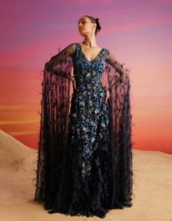 Navy Blue Jimena Gown -Charmers Shop nss55822